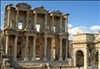 Library of Celsus next to the entrance to the agora, Ephesus, Turkey
